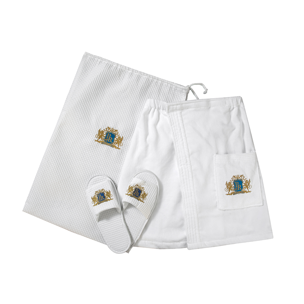 Customized Logo Cotton Terry Velour Adjustable Body Wrap Towel for Men 