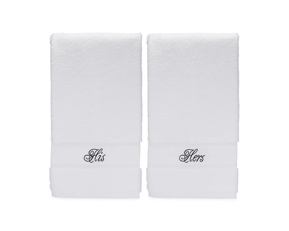 His & Hers Bath Towels Gift Set
