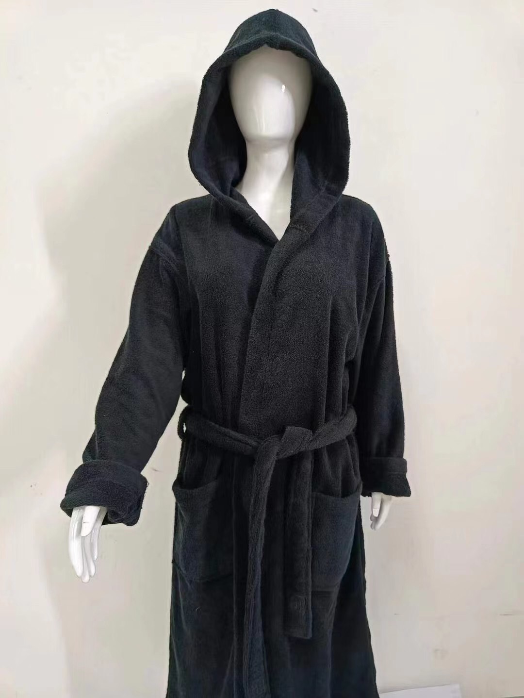 Customization Emboss Logo 100% Cotton Terry Toweling Bath Robes Unisex