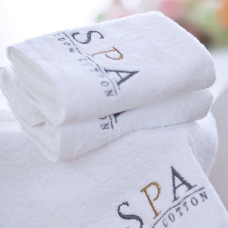 OEKO-TEX certified Cotton Spa Towel with Embroidery Logo 