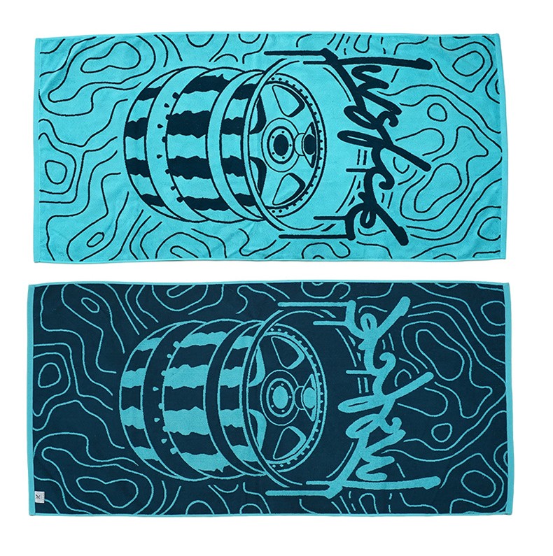 Customized High Quality 100% Cotton Hotel Luxury Yarn Dye Jacquard Beach Towels With Logo