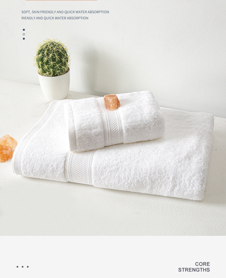 Wholesale Bath Towel Set 100% Cotton Hyper Absorbent Hotels Towels