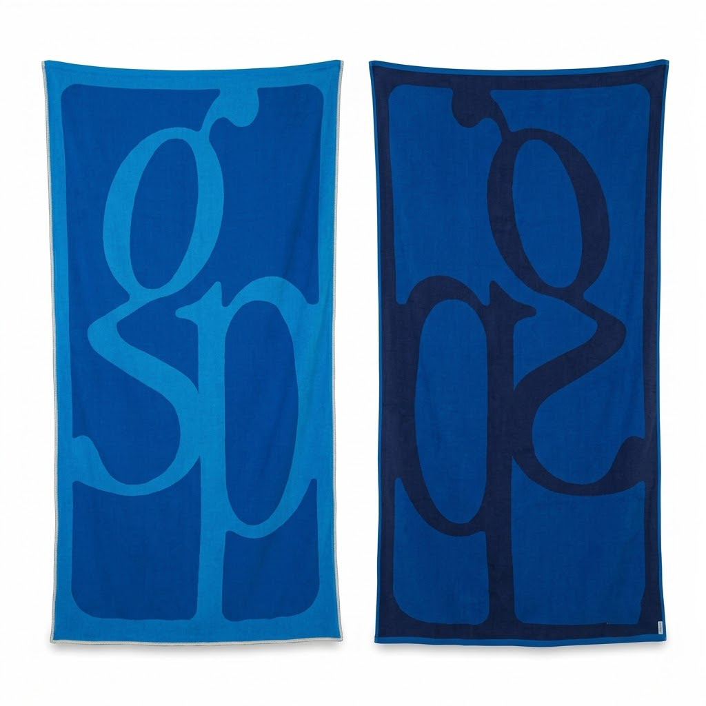 Custom Jacquard Large Beach Towel Wholesale High Quality Terry Pool Towel Cotton Beach Towels With Logo