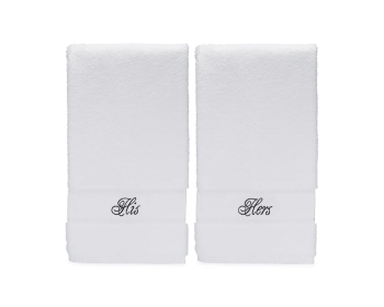 His & Hers Bath Towels Gift Set