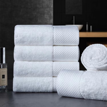 Luxury 100% Combed Cotton Ring Spun 600GSM Cotton Towels For Hotel/Spa