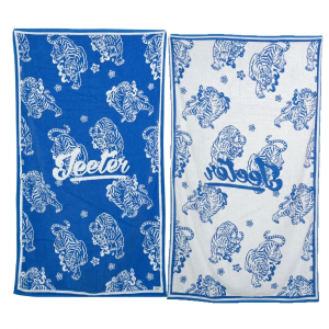 100% Soft Cotton Terry Quick DryBeach Towels with Custom Yarn Dye Jacquard Logo Sand Free for Beach Usage