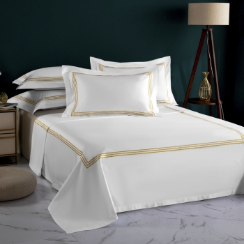Luxurious Cotton Sateen Embroidered Bedding Set