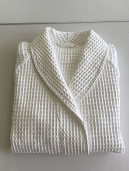 Hotel Spa Shawl Collar  100% Cotton 300GSM Waffle Bathrobe