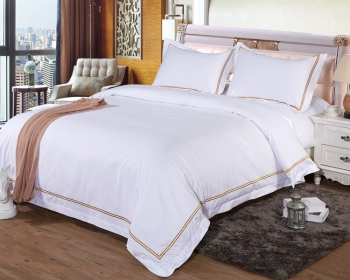 Luxury Egypt Cotton Bedding Set Cotton Sateen Embroidered Duvet Cover Sheet Set