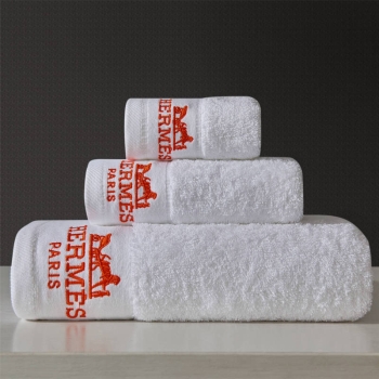 Luxurious 100% Cotton Terry Towel Set With Customized Logo 